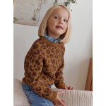 Pull fille lopard capsule famille marron