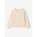 Pull fille personnalisable beige chin�