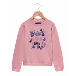 Pull fille rose