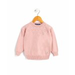 Pull fille rose clair
