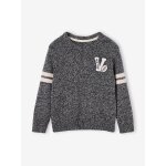 Pull gar�on col rond manches longues lot bleu