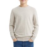 Pull gar�on knit neck beige