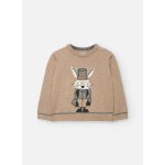 Pull garon lapin beige