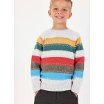 Pull gar�on � rayures multicolore