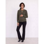 Pull grossesse et allaitement kaki