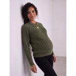 Pull grossesse et allaitement kaki
