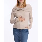 Pull de grossesse et d'allaitement kim beige