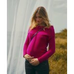 Pull de grossesse et d'allaitement kim fuchsia