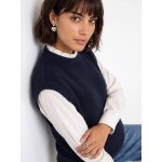 Pull de grossesse col volant marine