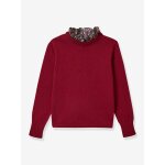 Pull imprim� fleuris rose