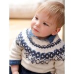 Pull jacquard bébé garçon en maille mousseuse ultra douce écru Pull jacquard bébé garçon en maille mousseuse ultra douce écru
