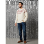 Pull jacquard homme noël capsule famille écru Pull jacquard homme noël capsule famille écru