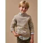 Pull en laine gar�on beige
