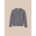 Pull en laine merinos gris chine