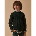 Pull lambswool gar�on vert