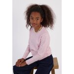 Pull en maille duveteuse rose