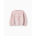 Pull en maille paisse gris clair