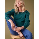 Pull maille fine dtails boutons dors envie de fraise vert sapin