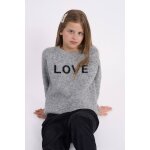 Pull en maille love gris
