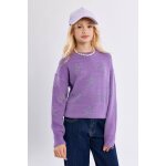 Pull en maille � motifs �toiles purple