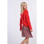 Pull en maille parsem�e de sequins corail