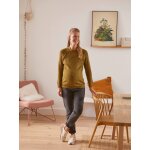 Pull maille perle grossesse et allaitement vert olive