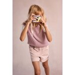 Pull en maille, sans manches rose