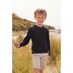 Pull marin col rond  boutons binic enfant navire