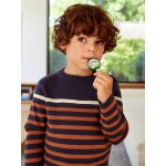 Pull marin garon marine raye ocre