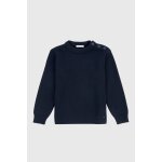 Pull marin uni col rond fouesnant enfant navire