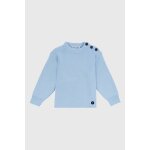 Pull marin uni col rond fouesnant enfant reflet