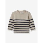 Pull marini�re b�b� laine beige