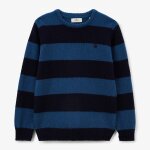Pull musa gar�on � rayures bleu fonc�