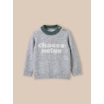 Pull ours en laine gris chine