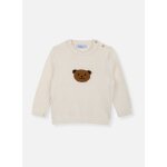Pull ourson en coton �cru