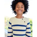 Pull ray garon bleu lectrique