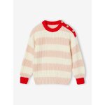 Pull à rayures matchy matchy fille capsule famille rayé rose Pull à rayures matchy matchy fille capsule famille rayé rose
