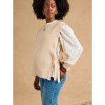 Pull sans manches beige chin�