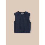 Pull sans manches fille - laine rws * bleu ombre