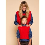 Pull sans manches fille rouge