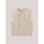 Pull sans manches - laine rws * ecru chine