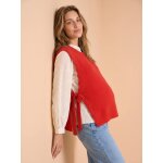 Pull sans manches rouge