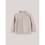 Pull torsad bb en laine beige chine