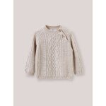 Pull torsadé en laine beige chine Pull torsadé en laine beige chine