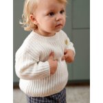 Pull tricot bb coeur dor ivoire