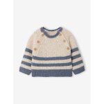Pull tricot b�b� gar�on beige chin�
