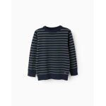Pull en tricot fin  rayures vert fonc