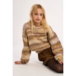 Pull en tricot tie - dye camel
