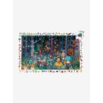 Puzzle 100 pi�ces la for�t enchant�e multicolore