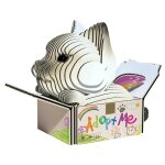 Puzzle 3d - chats - mocha white